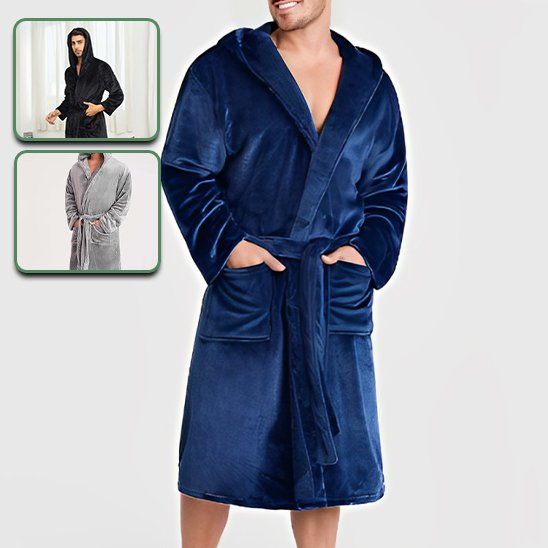 Peignoir Homme en Coton Bio Ultra-Absorbant | EcoRelax