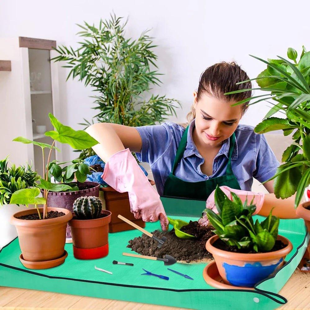 Tapis de rempotage pour plantes d'intérieur - CarpetSoil™