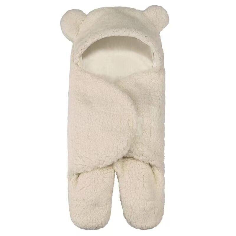 Baby Sleeping Bag Ultra-Soft Fluffy Fleece Newborn Cocoon Blanket Infant Boys Girls Clothes Sleeping Nursery Wrap Swaddle 3 6 M - Paradis Du Jardin