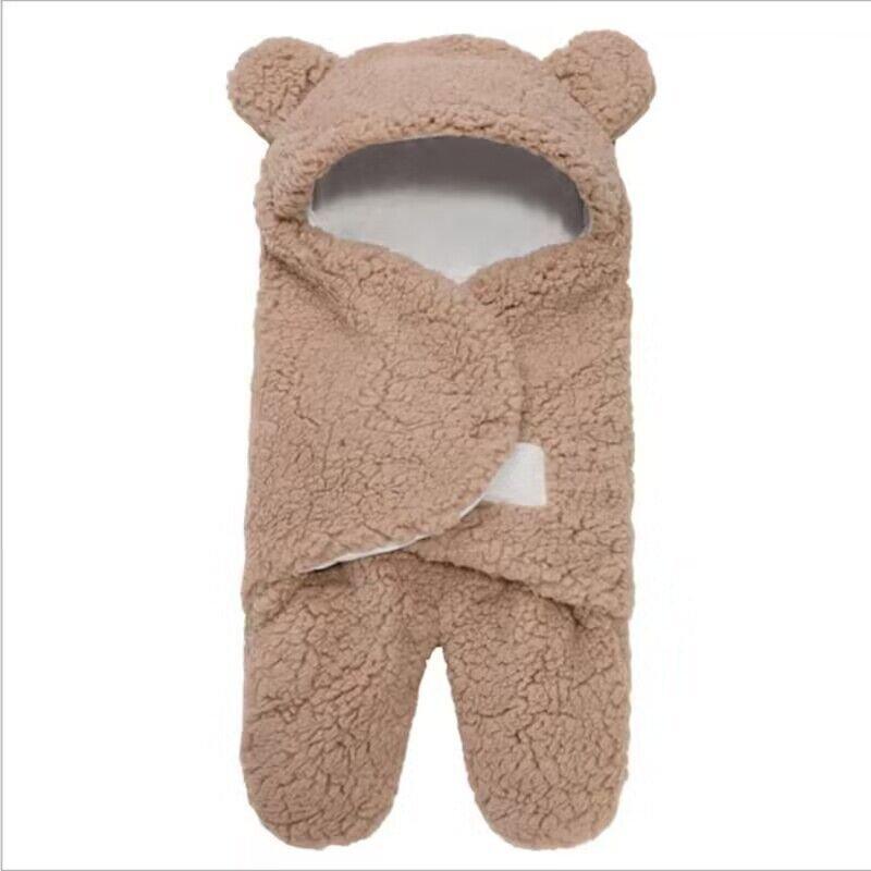 Baby Sleeping Bag Ultra-Soft Fluffy Fleece Newborn Cocoon Blanket Infant Boys Girls Clothes Sleeping Nursery Wrap Swaddle 3 6 M - Paradis Du Jardin