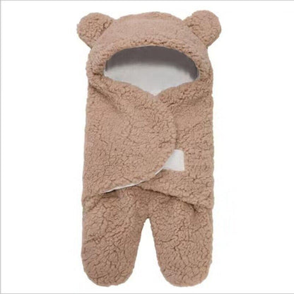 Baby Sleeping Bag Ultra-Soft Fluffy Fleece Newborn Cocoon Blanket Infant Boys Girls Clothes Sleeping Nursery Wrap Swaddle 3 6 M - Paradis Du Jardin